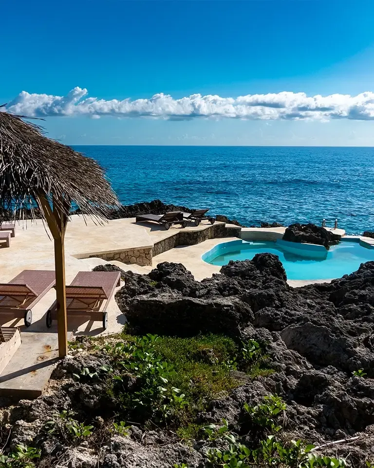 Scenic view of the retreat location in Jamaica
